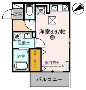 メゾン ド エトワール【1階】の間取り