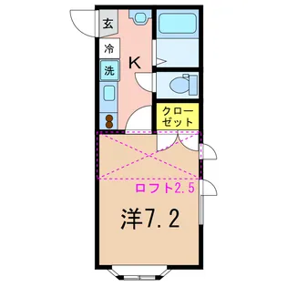 ポプラ【2階】の間取り