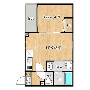 (仮称)ジーメゾン中葛西ローリエ【3階】の間取り