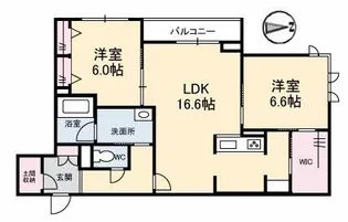 マグノリア カリーノ【2階】の間取り