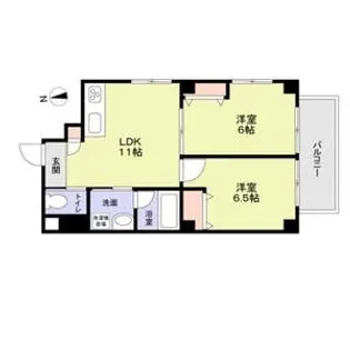 スワンレイク三ノ輪【5階】の間取り