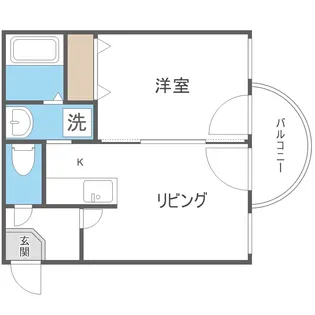 ハーモニーインターシティ環状通東【3階】の間取り
