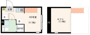 ハーモニーテラス練馬下石神井【1階】の間取り