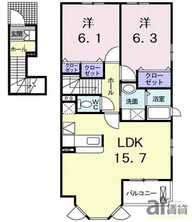 レトワール【2階】の間取り