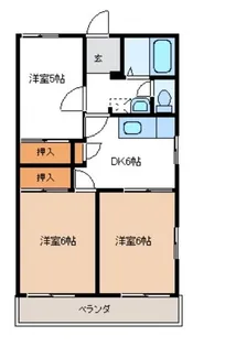 グリーンコーポA棟【1階】の間取り