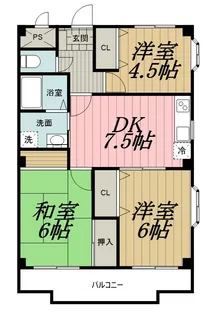 アンリベールIII【3階】の間取り