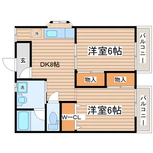 ファインビュー【2階】の間取り