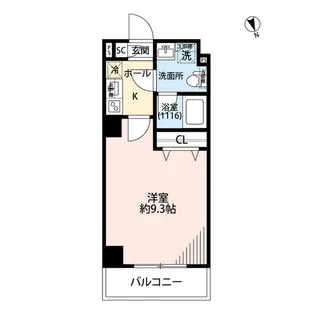 プレール・ドゥーク上中里【5階】の間取り