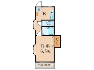 パ-ルパレス【1階】の間取り