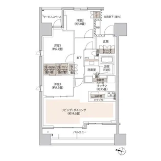 ザ・パークハウス本郷【6階】の間取り