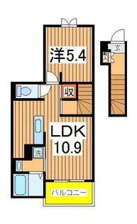 ラフィネ江戸川台【2階】の間取り