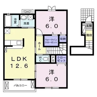 カーサ・エレガンテIII【2階】の間取り