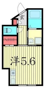 ONE PEACE (ワンピース)【3階】の間取り