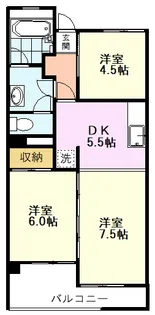 アメニティコウヤマ第2ガーデン【3階】の間取り