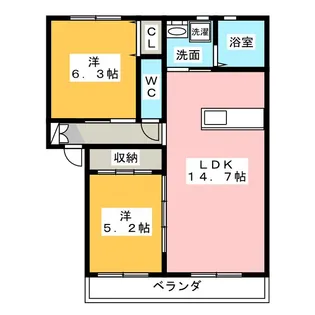 anjyu【1階】の間取り