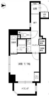 CQレジデンス京都御所西【2階】の間取り
