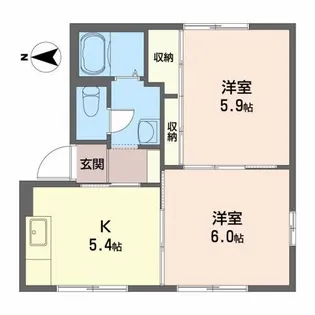 グレースフル赤坂 C【1階】の間取り