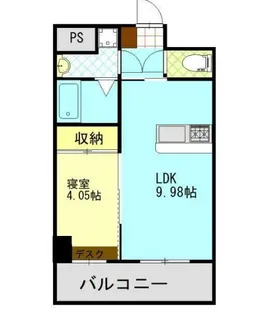 トレステーラ西大道【6階】の間取り
