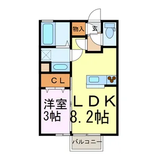 金谷ハイツVI【2階】の間取り