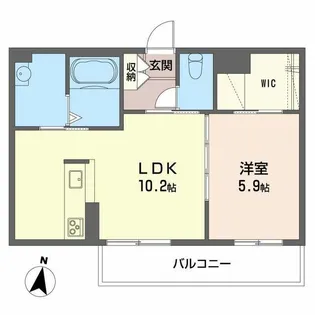 ブルックスター IV【2階】の間取り