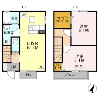 ルミエール 柳津【1階】の間取り