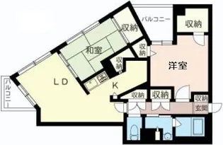 イリップス船堀【5階】の間取り