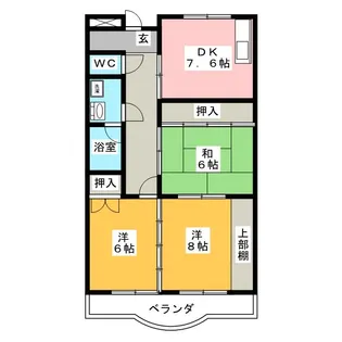 パラサンピア II【2階】の間取り