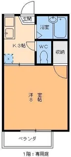 ルミエール持田【1階】の間取り