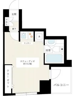 カスタリア新宿御苑【5階】の間取り