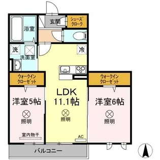 ハーベスト【2階】の間取り