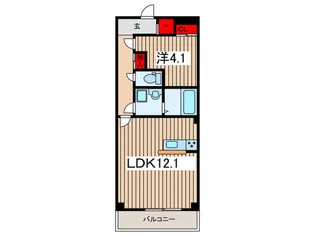 BLESS GARDEN THE RESIDENCE【1階】の間取り