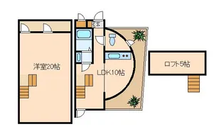 レイクサイド石神井【1階】の間取り