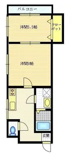龍ハウス【2階】の間取り