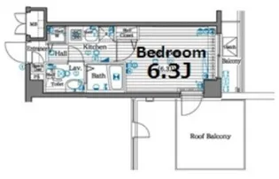 ガラ・シティ大崎【7階】の間取り