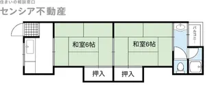 中田ハイツ【2階】の間取り