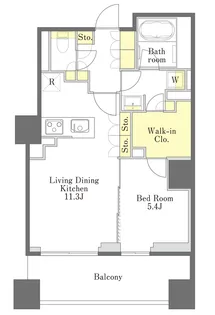 プライムメゾン江古田の杜ウェスト【5階】の間取り