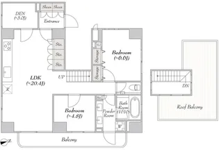 ルミーク浅草【15階】の間取り