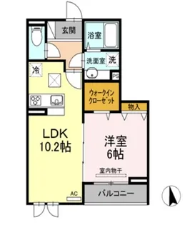 オークビレッジ【1階】の間取り