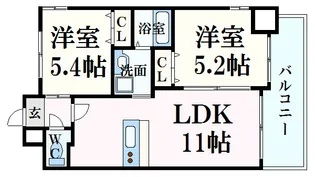 IKUSHIN平和公園【8階】の間取り