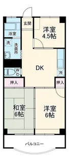 グリーンハイツ吉田【4階】の間取り