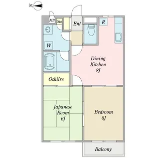 ティアラガーデンA【2階】の間取り