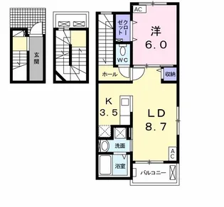 サンホーム【3階】の間取り