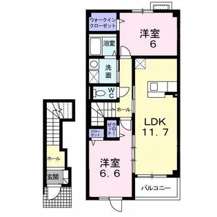 フランM.Y【2階】の間取り