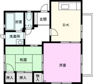 ボヌールB【2階】の間取り