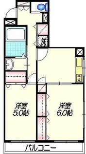 コンフォール新蒲田【2階】の間取り