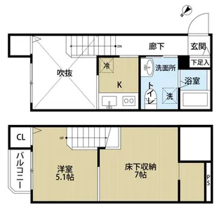 フミエーミ紫2丁目【2階】の間取り