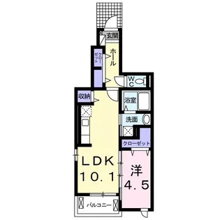ノース・フィオーレ【1階】の間取り