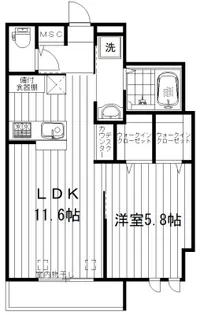 VILLA BELLE TEINTE【1階】の間取り