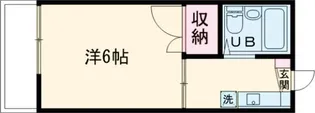 コーポ市瀬NO1【2階】の間取り