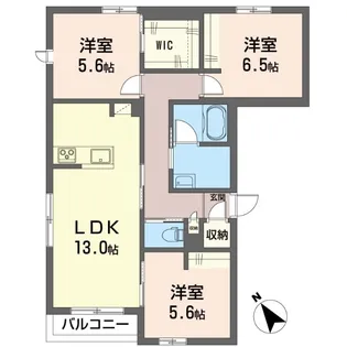 メゾン ド ドラコ【1階】の間取り